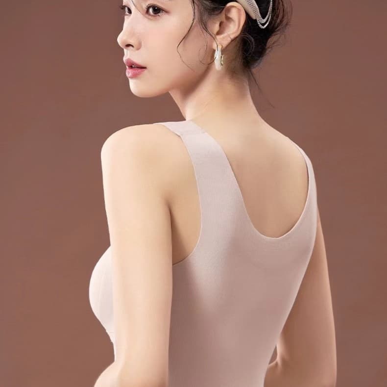 美姿勢サポート 胸パッド付きタンクトップ