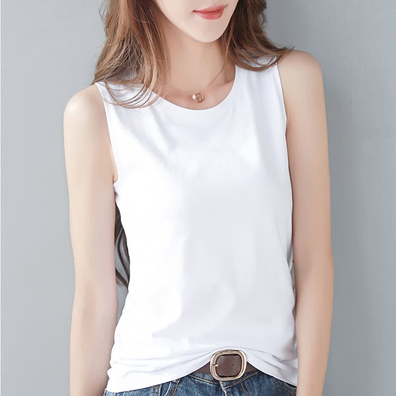 シンプル美ライン ベーシックタンクトップ