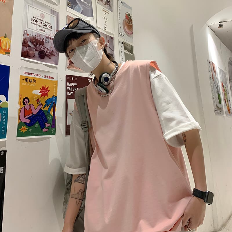 シンプル無地ゆるタンクトップ
