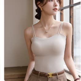 シンプル美シルエットタンクトップ