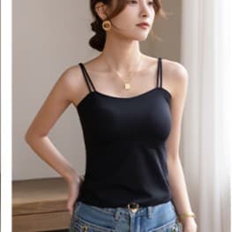シンプル美シルエットタンクトップ