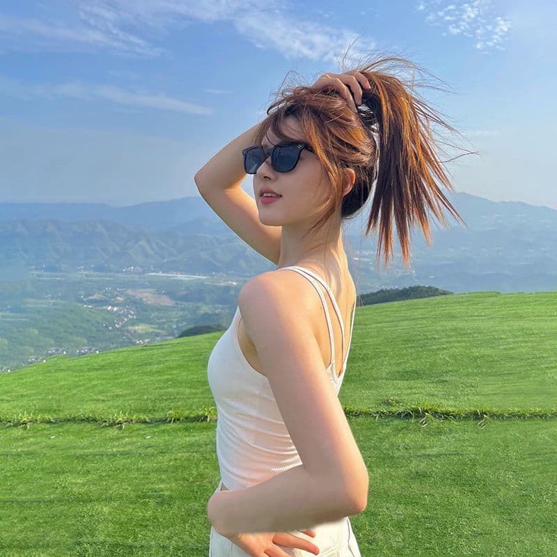 軽やかシルエット リブタンクトップ
