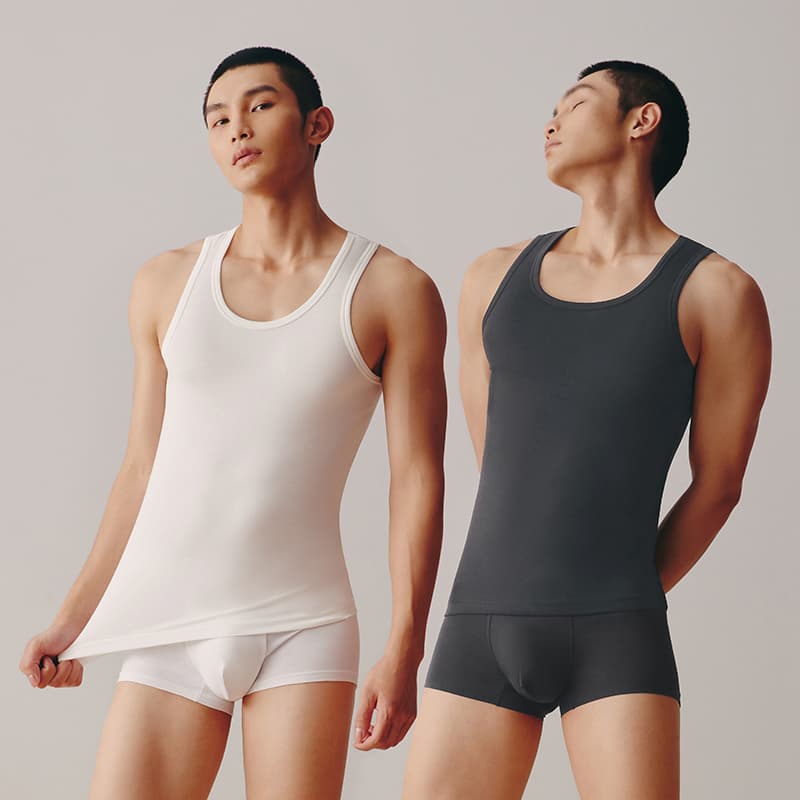 しなやかフィット タンクトップ 肌着