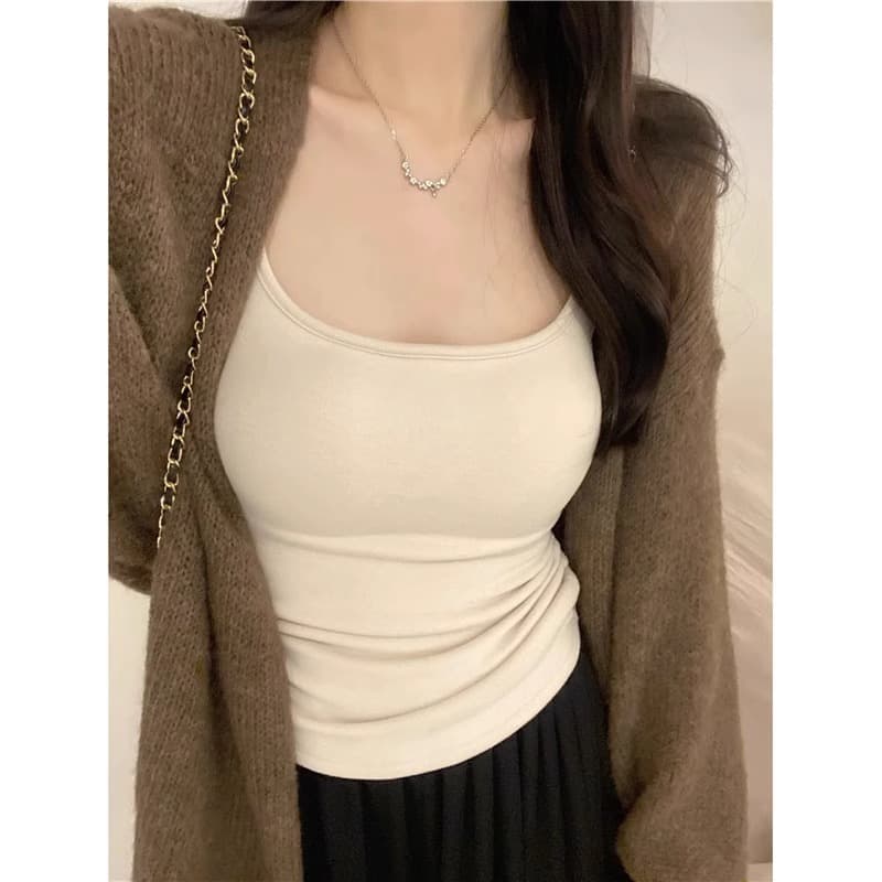 シンプル美シルエットタンクトップ