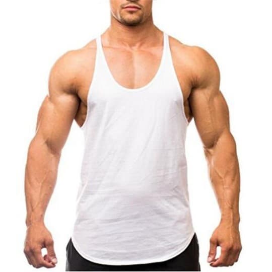 筋肉魅せ 超ストレッチタンクトップ